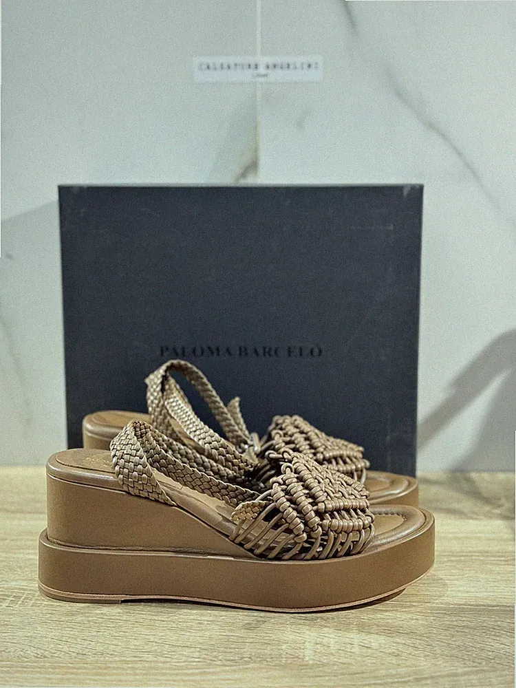 Paloma Barcelo’Sandale Frauen Vallet Quaste Leder Luxury 41