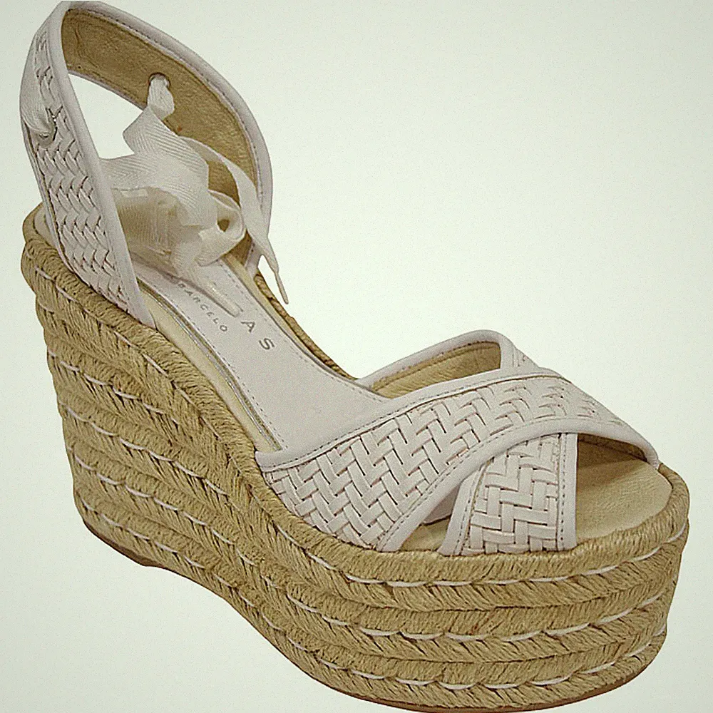 Palomitas by Paloma Barcelo ' Gr. 40 UK 7 Keilabsatz Sandalen Wedge White Weiß