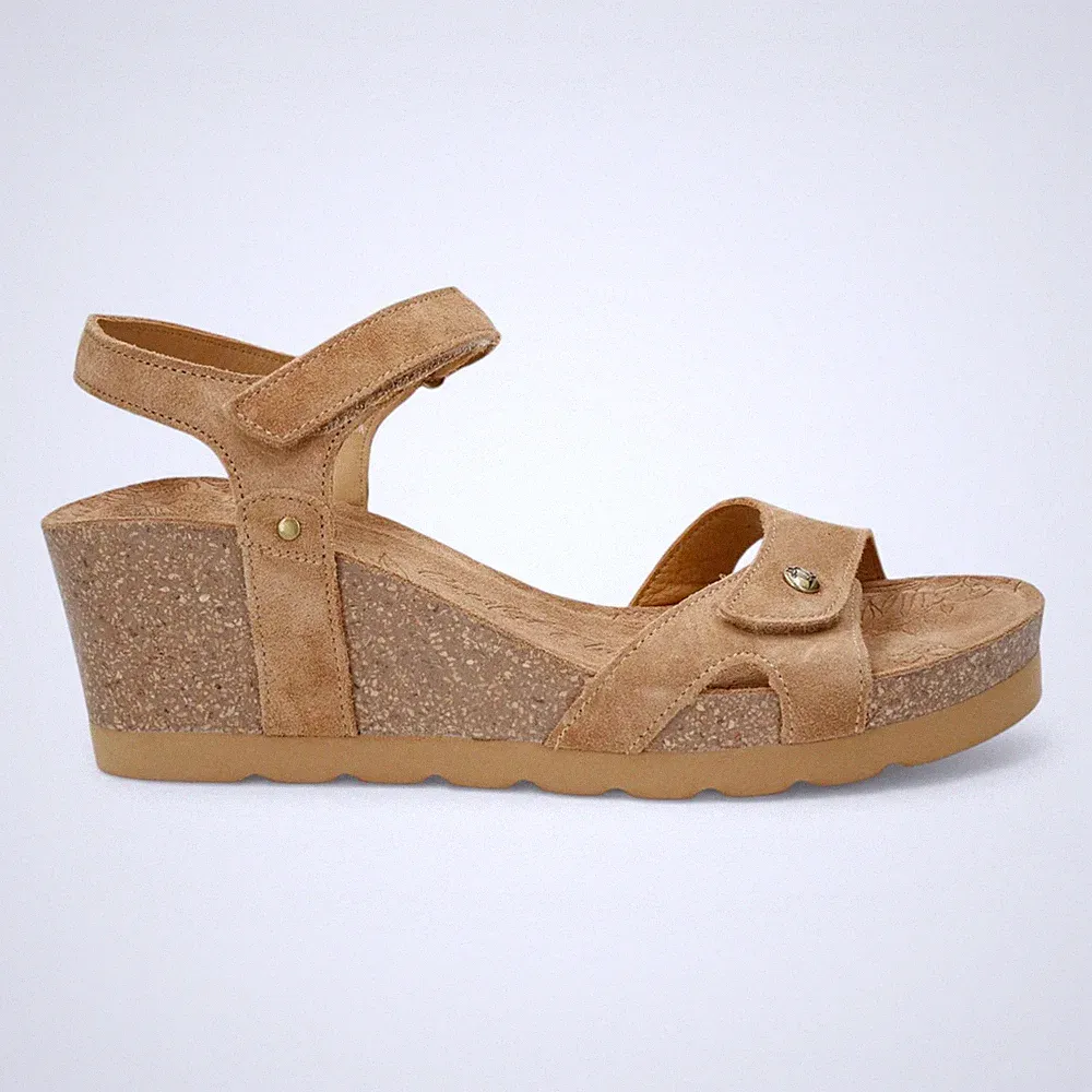 Panama Jack Damen Julia B74 Keilabsatz Braunes Wildleder Sommer Espadrille