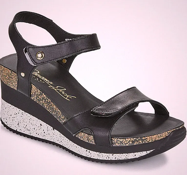 PANAMA JACK Damen Sandale Sandalette Echtleder Nica Sport schwarz Gr 39 NEU
