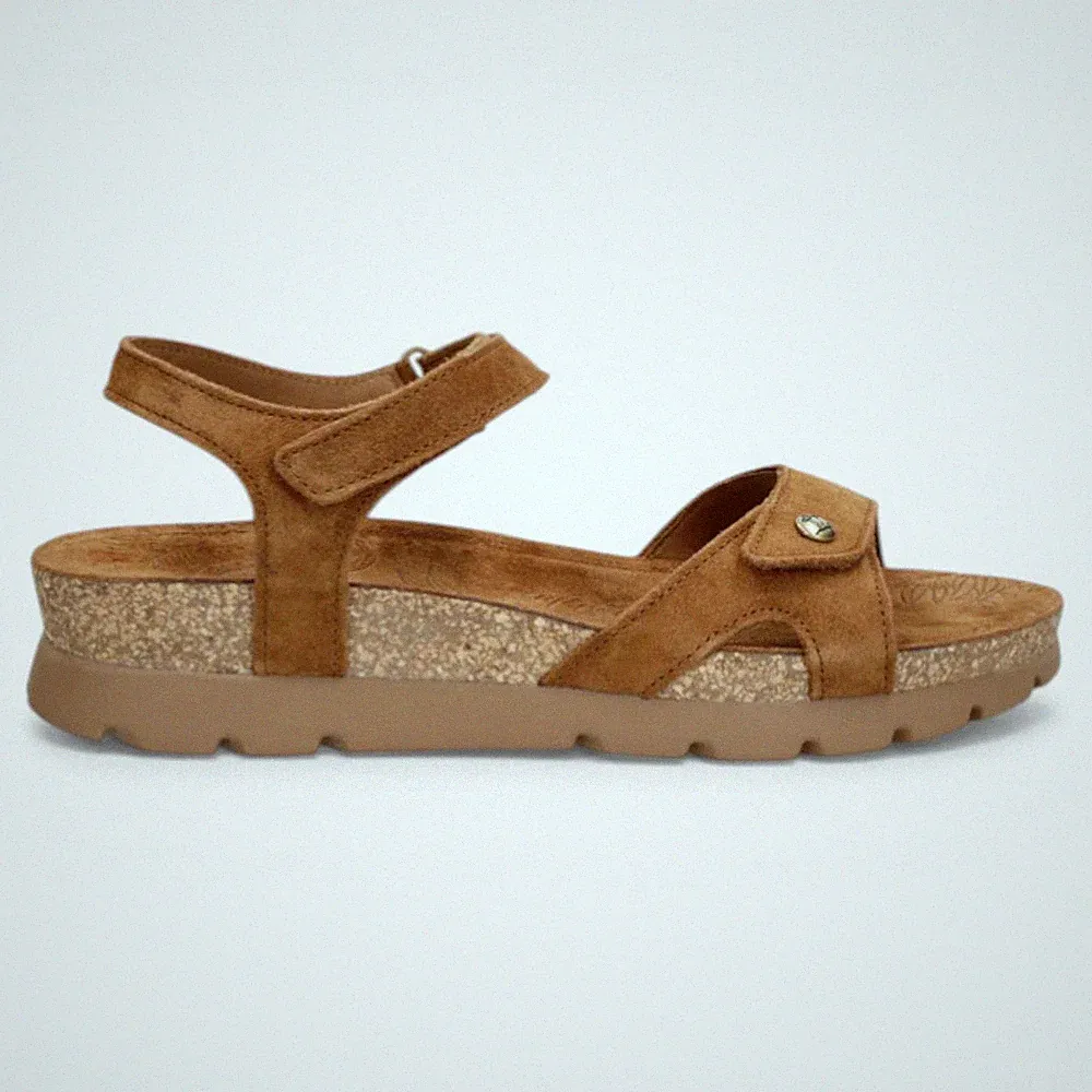 Panama Jack Damen Sulia B26 Braunes Wildleder Espadrilles Plateau Sandalen