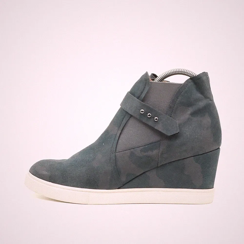 Paolo Damen Keilabsatz Stiefeletten Grau Lifestyle Keilabsatz-Sneaker EU 38,5