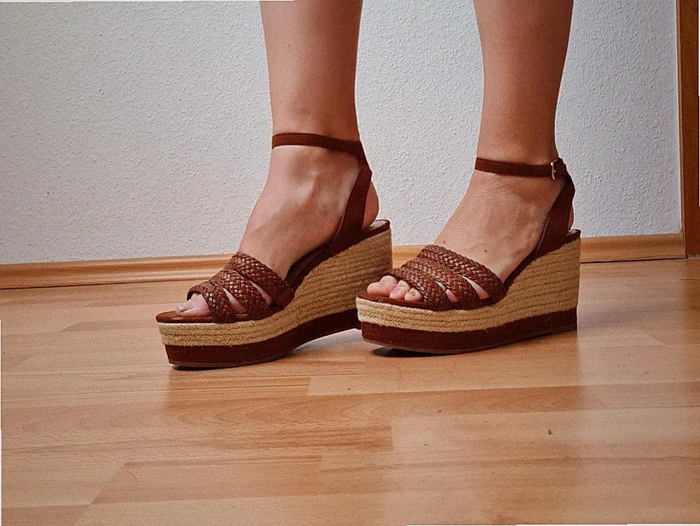 Parfois Plateau Sandaletten auf Plattform Pumps Elegante Damensandalen mit...