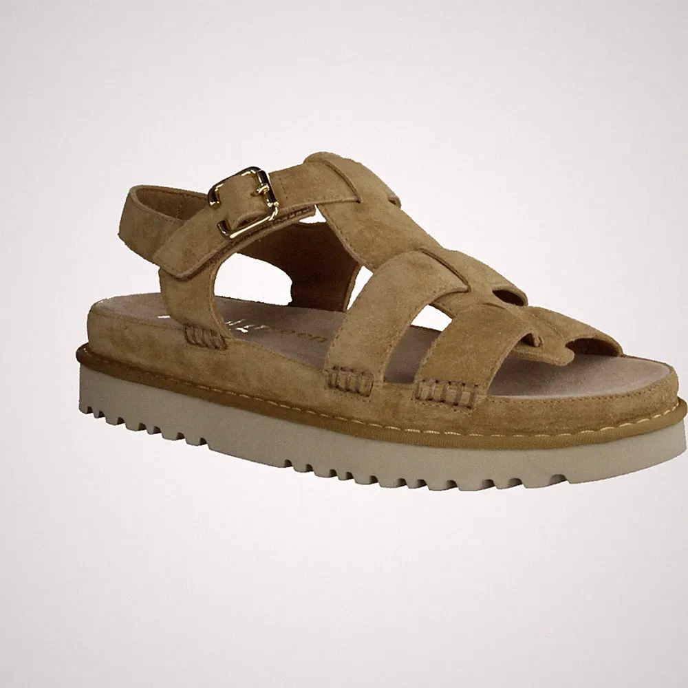 Paul Green 6176-039 Damenschuhe, Sandalette, Dakar (Beige) Leder, Supersoft