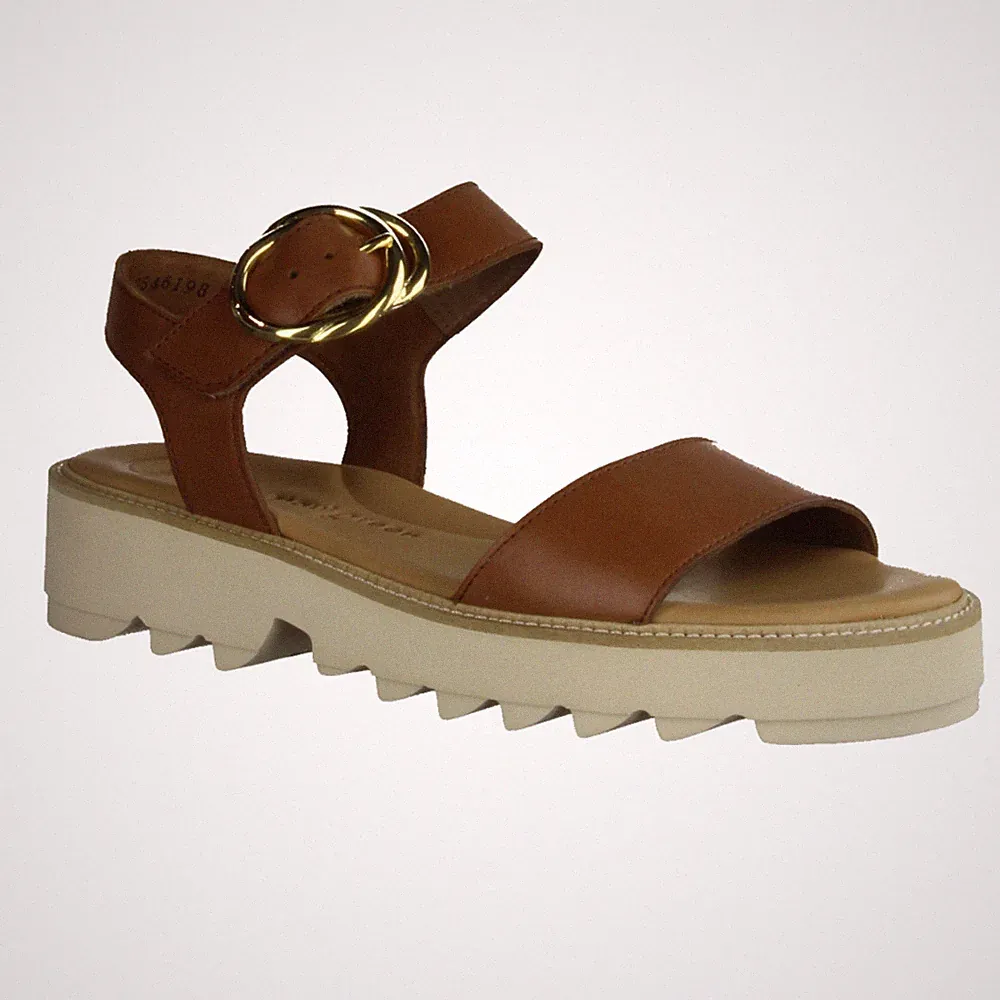 Paul Green 6189-019 Damenschuhe, Sandalen, Leder, Braun, Supersoft - / Sling
