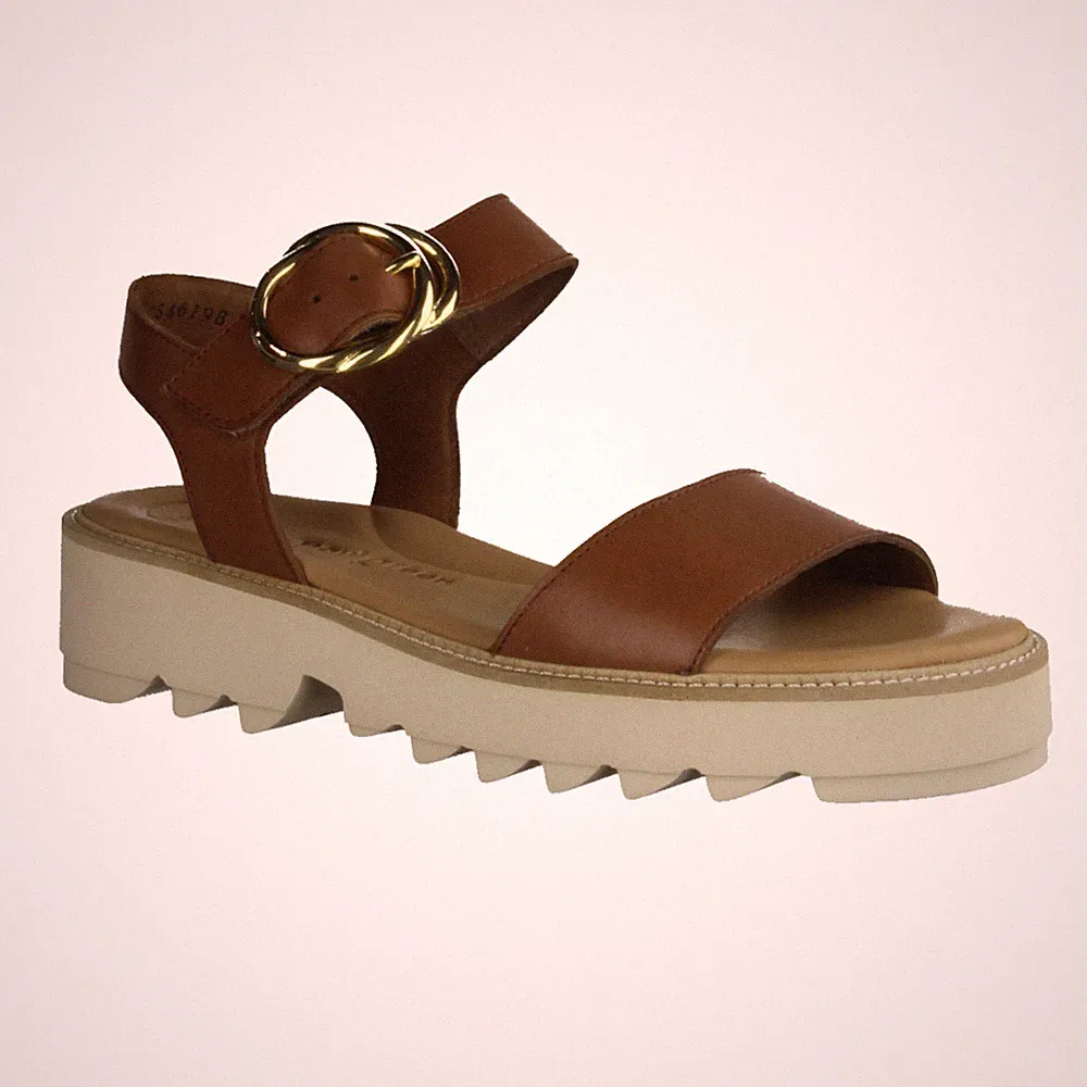 Paul Green 6189-019 Damenschuhe, Sandalen, Leder, Braun, Supersoft - / Sling