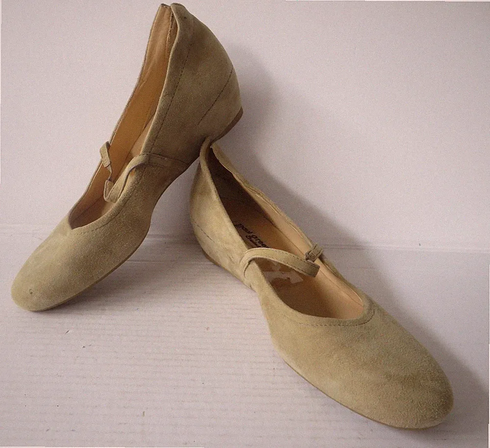 PAUL GREEN chice Wedges Gr. 40 braun Leder Damen Schuhe Slipper Pumps