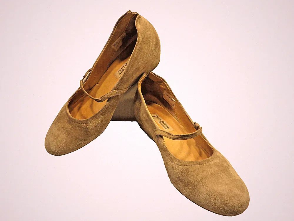 PAUL GREEN ° chice Wedges Pumps Gr. 40 beige Damen Schuhe Spangenschuhe Slipper