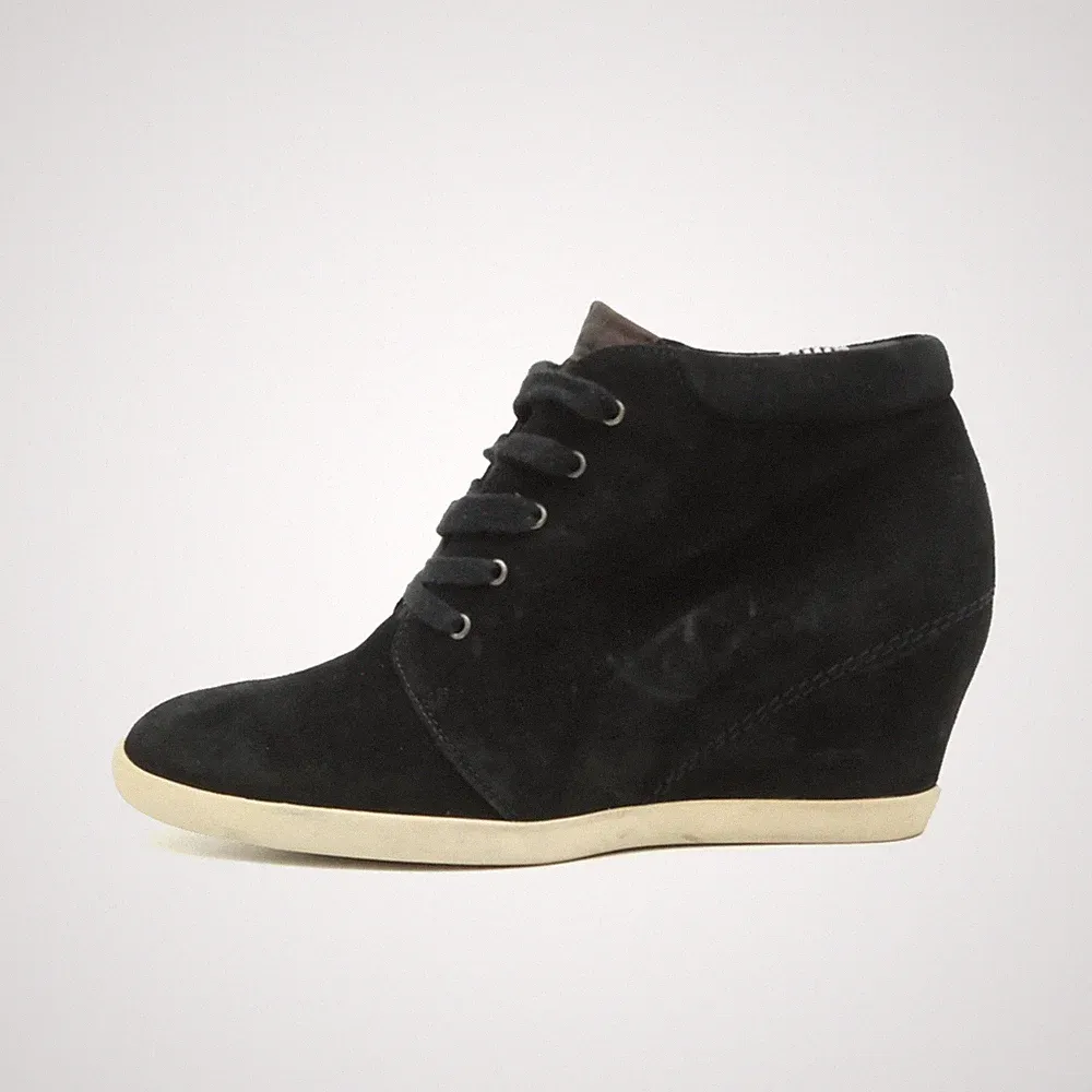 Paul Green Damen Keilabsatz-Sneaker Stiefelette Schwarz Fußbett München EU 38