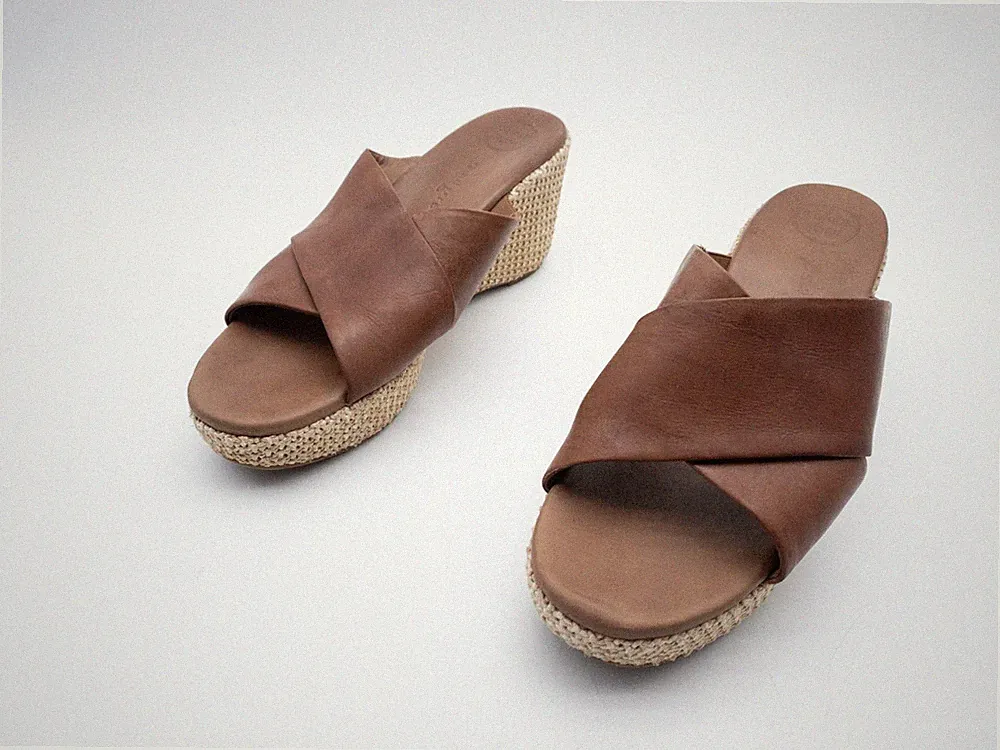 paul green Damen Pantolette Sandale Freizeitschuh Leder Gr. 40 Art. 37921-50