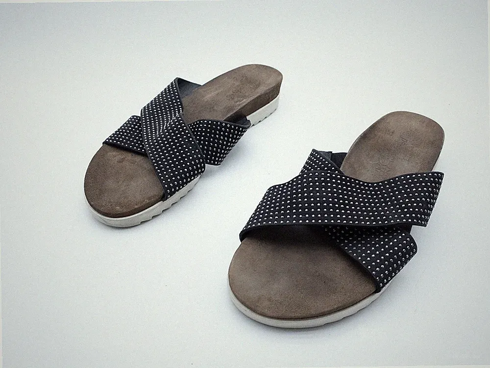 paul green Damen Sandale Pantolette Sandalette Leder Gr. 40,5 EU Art. 41555-98