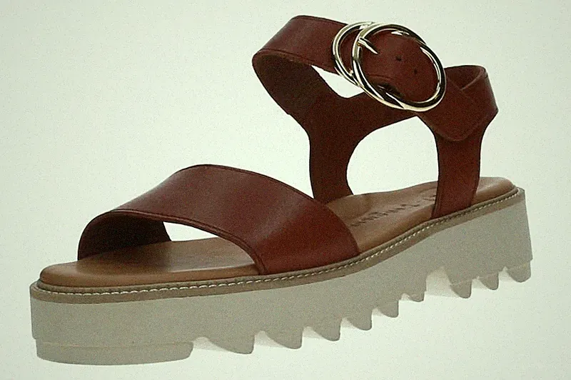 Paul Green Damen Sandalen 6189-019 COGNAC Braun
