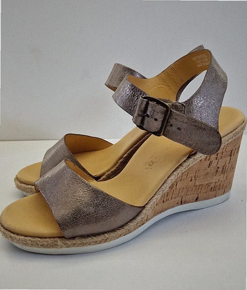 Paul Green gr 39 Damen Sandalen Sandaletten Keilabsatz Slipper Sehr Gut S258
