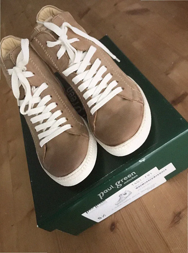 Paul Green KeilSneaker (Schuhe mit verstecktem Absatz) Nougat - Gr.38-38,5/UK5,5
