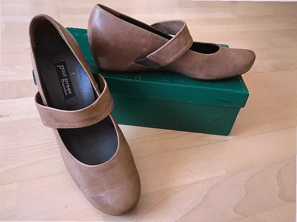 schuh mit keilabsatz elegant paul green