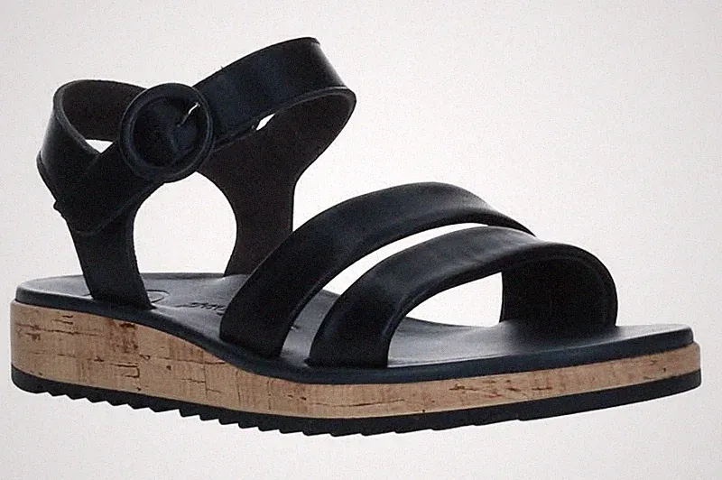 Paul Green SOFTNAPPA Damen Sandalen 6112-027 Black Schwarz