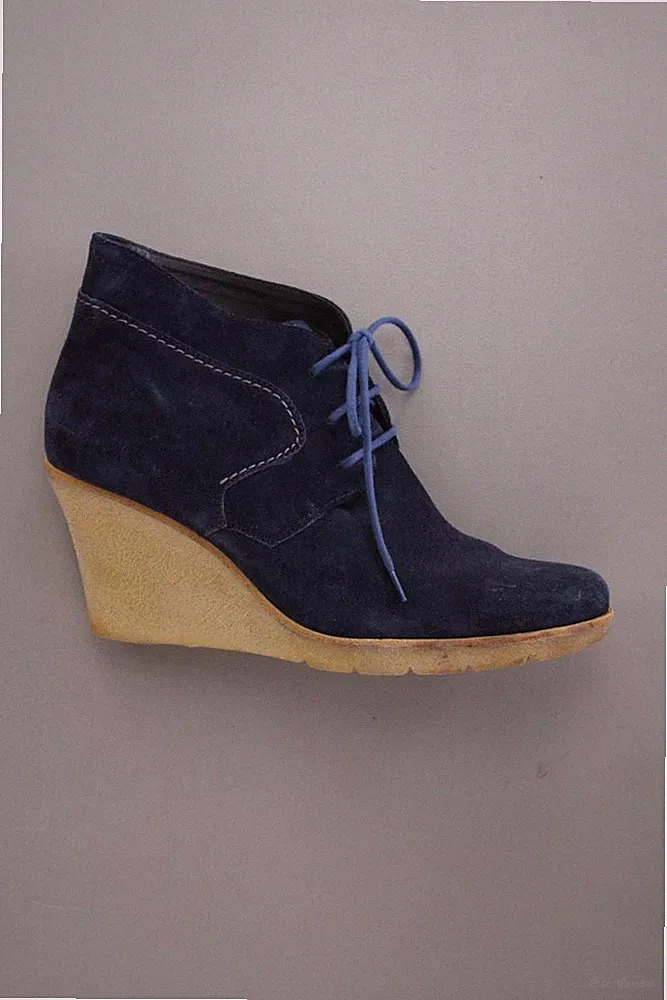 Paul Green Stiefeletten mit Keilabsatz für Damen Gr. 40 Neupreis: 130,0€! blau