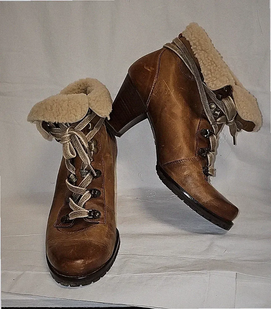 Paul Green Stiefeletten Stiefel Damenschuhe 5 1/2 Echt Leder Stiefel Neuwertig