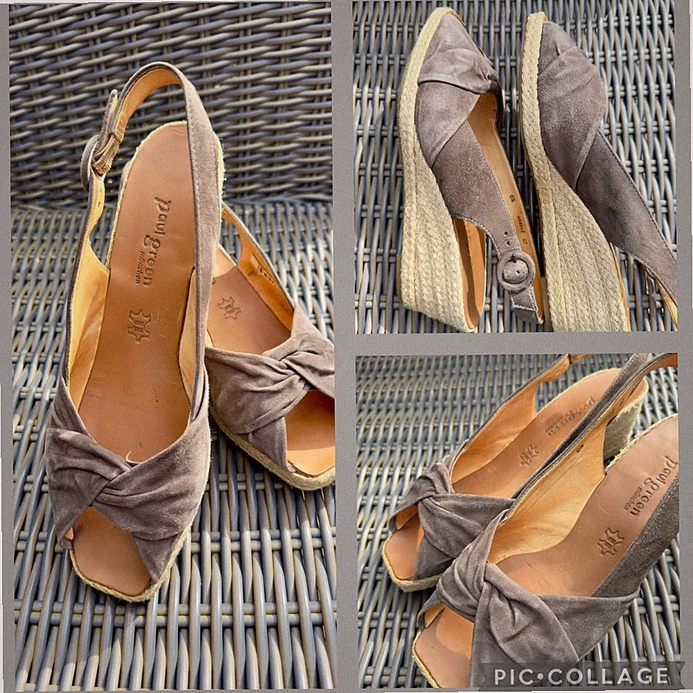 PAUL GREEN WEDGES Sandale Keilabsatz 6,5 40 Top Zustand Keilsandalette SOMMER