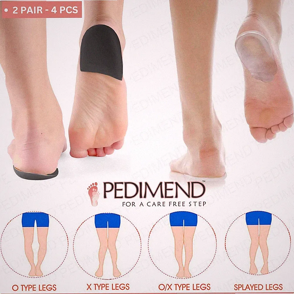 PEDIMEND™ Gel O/X Typ Bein Orthesen Einlegesohle - für Bowlegs & Knieklopfen - UNISEX