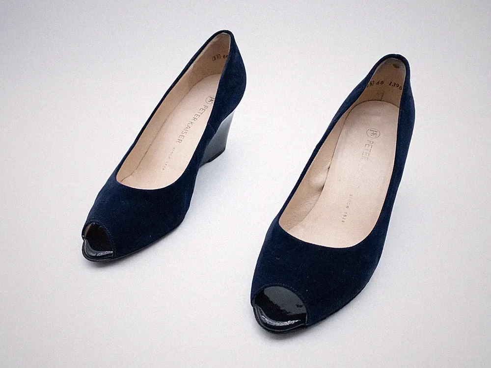 PETER KAISER Damen Pumps Halbschuh Absatzschuh blau Gr 38,5 EU Art 32360-30