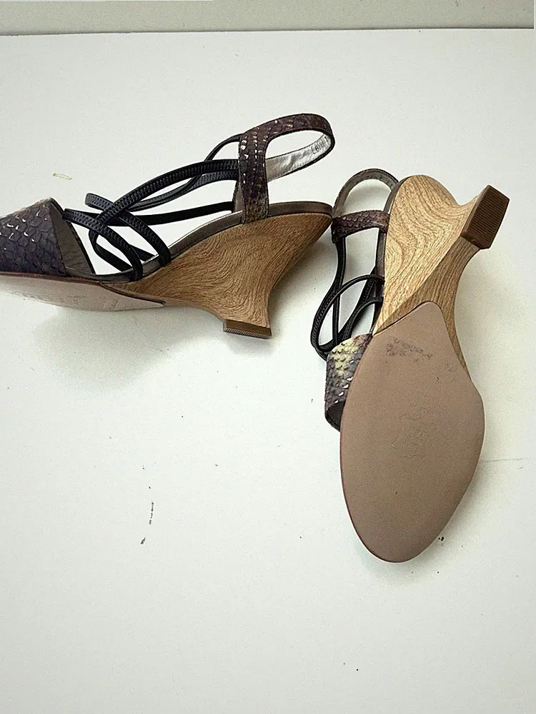 Peter Kaiser Keilsandalette neu Gr.6,5 mit 80mm Absatz