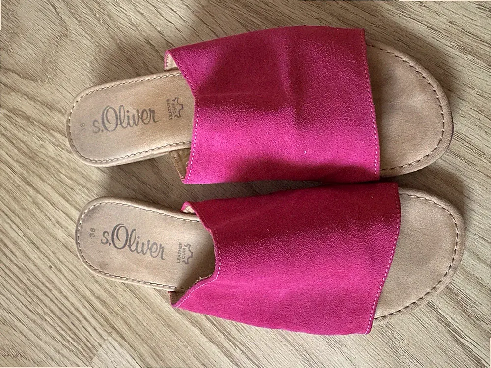 Pinke Sandalen, s‘Oliver, Gr. 38