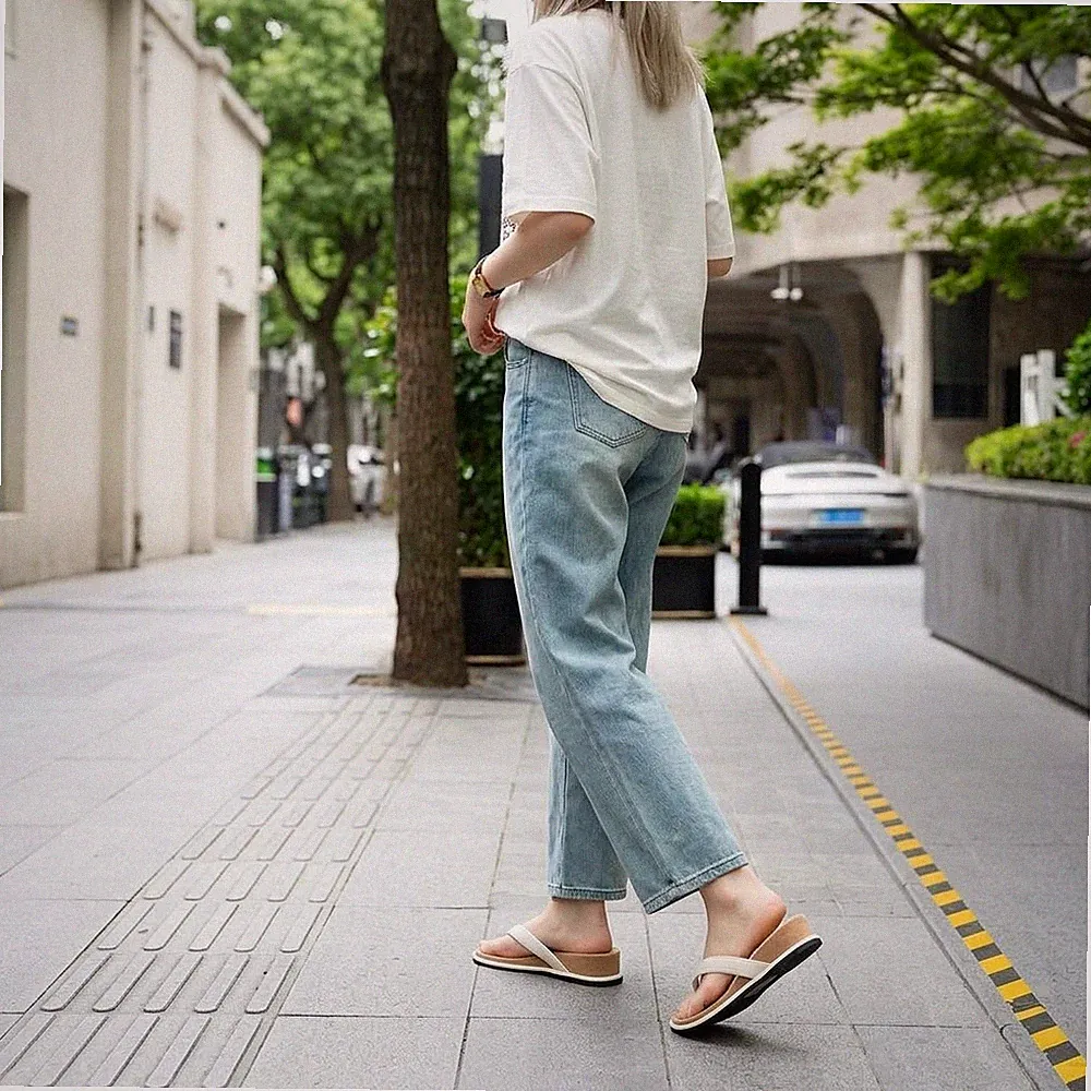 Plateau Flip Flops für Damen - stylische Sommer Sandalen