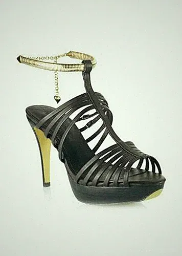 Plateau Pumps - Gr. 38 39 40 - schwarz oder braun - Sandaletten - Highheels