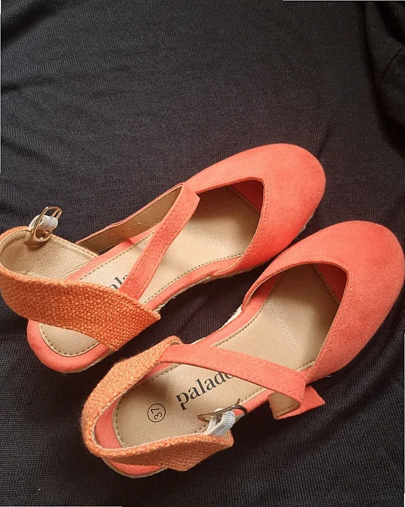 Plateau Pumps Keilabsatz Espadrille-Stil 37 Palado/Sathos