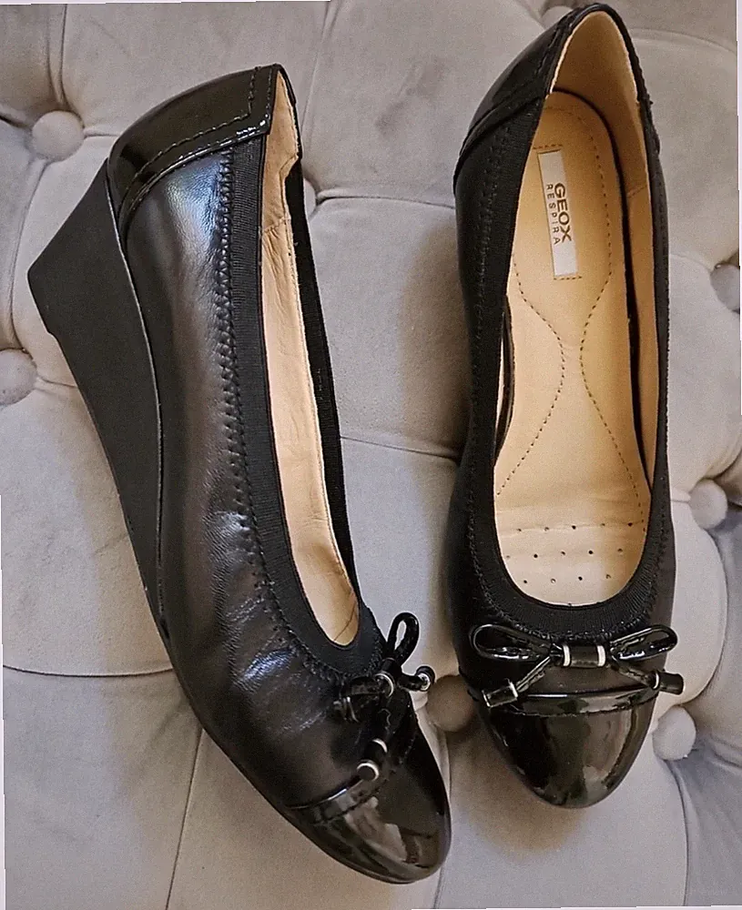 Plateau Pumps von GEOX Respira Floralie miu Ballerina Gr 36,5 - 37 NEU