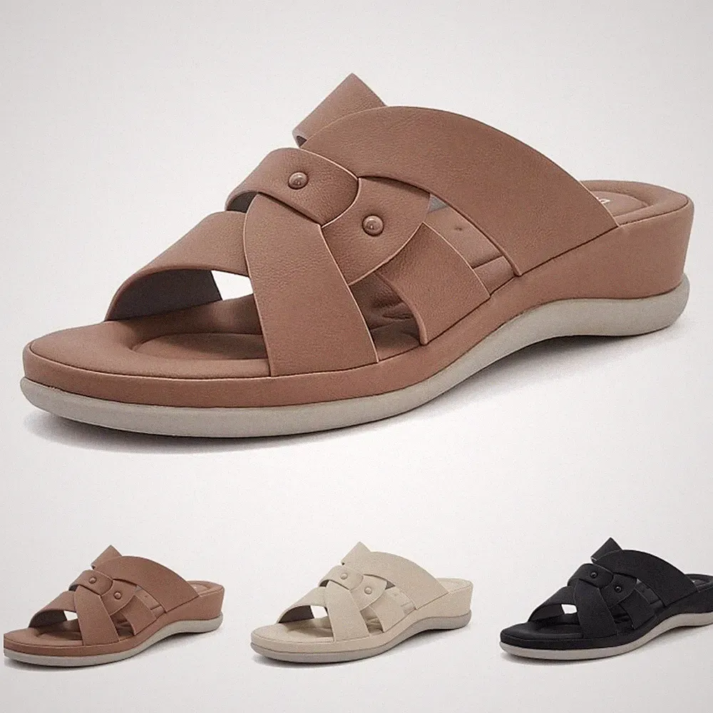 Plateau Sandalen Damen Sommer Bequeme Plateausandalen Frauen Hausschuhe Slipper