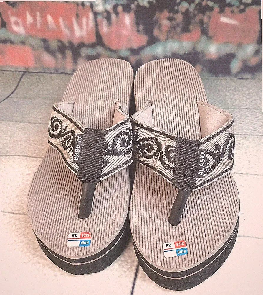 PLATEAU SANDALETTEN SANDALEN PANTOLETTE Keilsandalen Keilsandaletten grau schwar