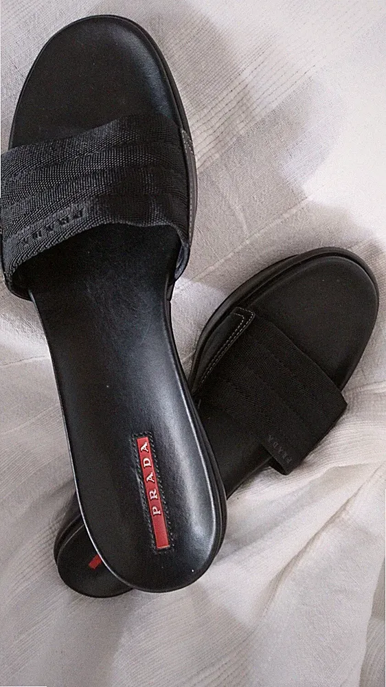 PRADA MK 8 sandals Tory Plateau Mules beach Sandalen Espadrille 41 US10