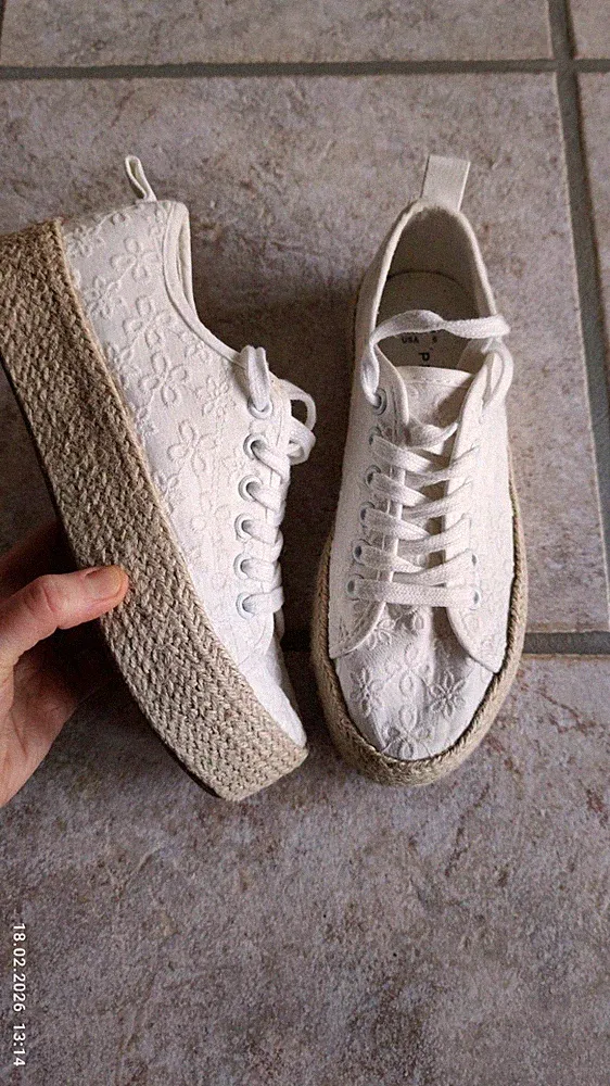 Primark Espadrilles Wedges Gr. 36 – Keilabsatz – Baumwolle – Top Sohle!