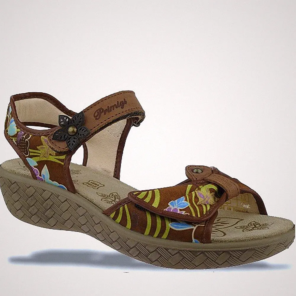 Primigi Ledersandale NAMIBIA trendige Sandale mit Keilabsatz 4 cm Gr.33-40