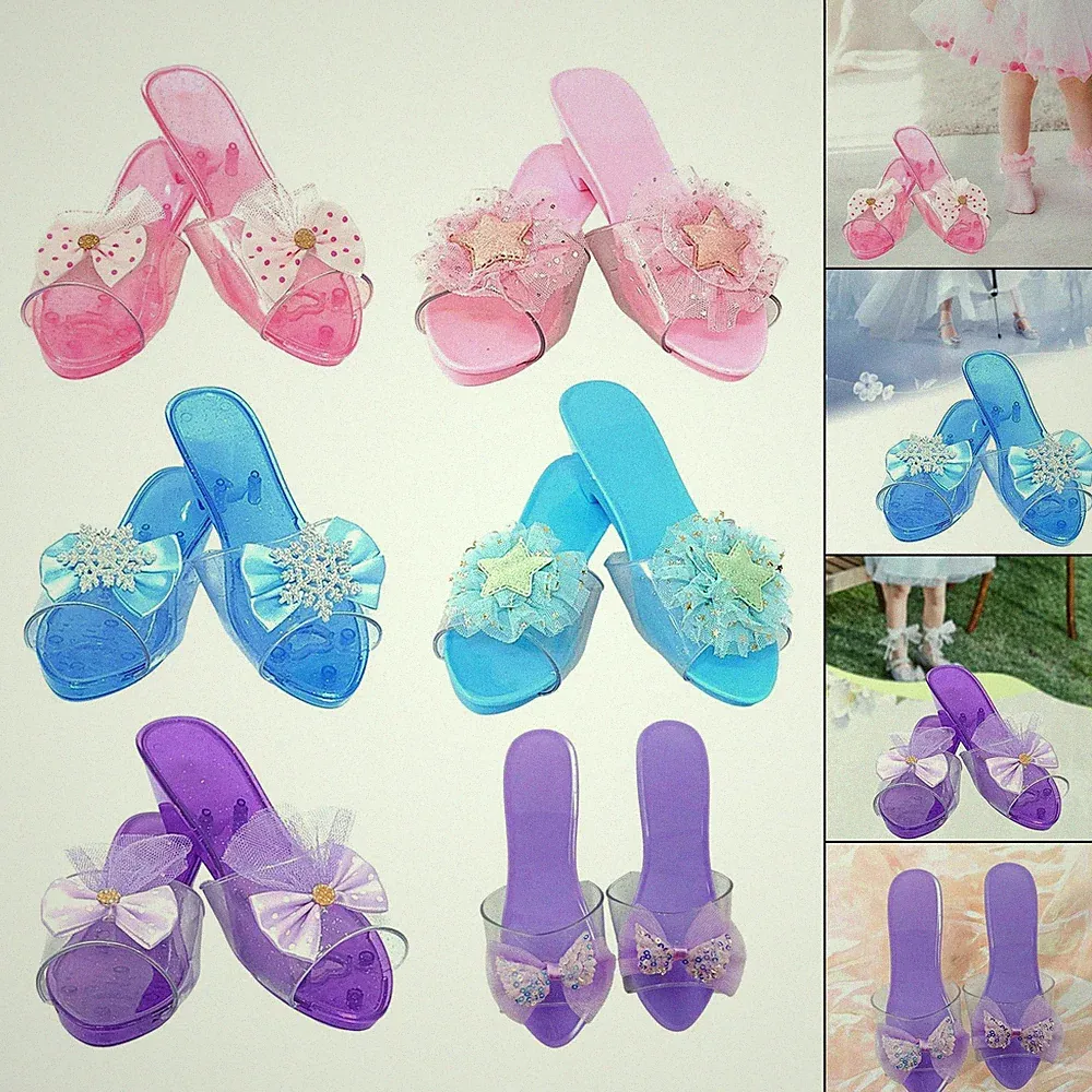 Prinzessin Ankleide Schuhe Hausschuhe Dekoration bequem Keilabsatz Gummi
