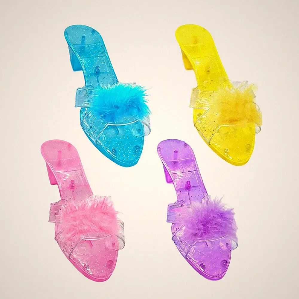 Prinzessin Schuhe Absatz Slipper Schuh für Kinder für Tanz Party Sommer Rollenspiel