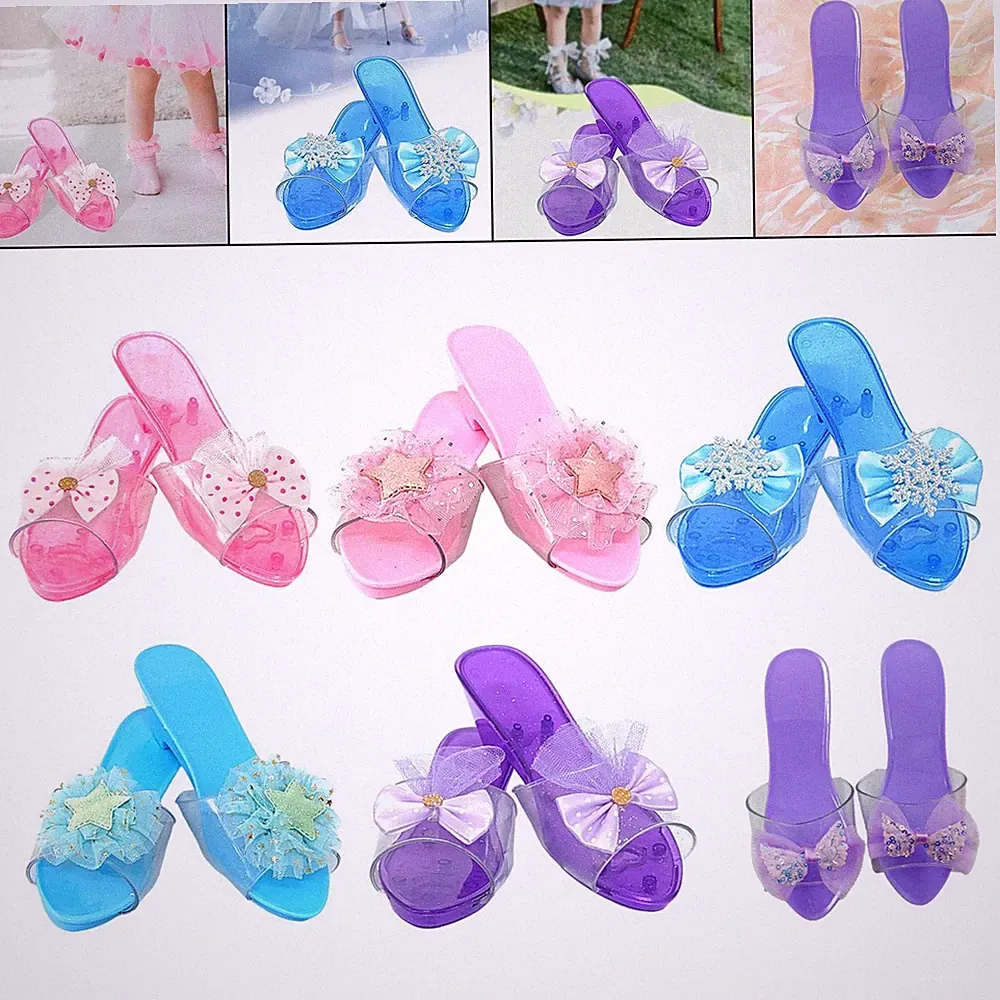 Prinzessin Schuhe mit Keilabsatz für Kindertag Strand Rollenspiel Kollektion