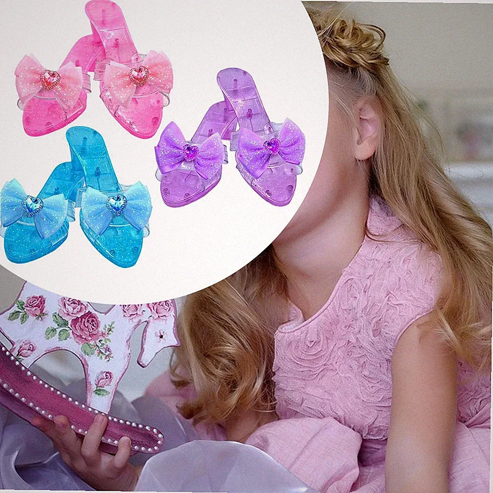 Prinzessin Schuhe vielseitig Mädchen Gummi Sandalen für Party Kinder Tag Sommer
