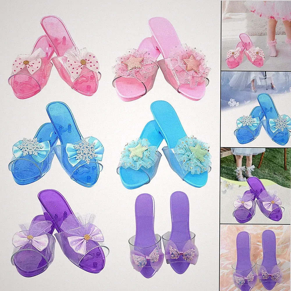 Prinzessinnen-Anziehschuhe mit Keilabsatz für Cosplay, Rollenspiel
