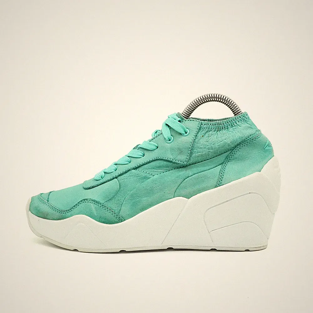 PUMA Damen EU 38 sport lifestyle wedge türkis keilabsatz, vintage-style
