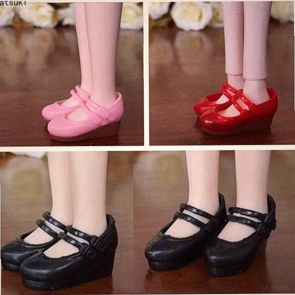 Puppen Schuhe 16 Kunststoff Keilabsatz Sandalen Zubehör für Blythe Licca