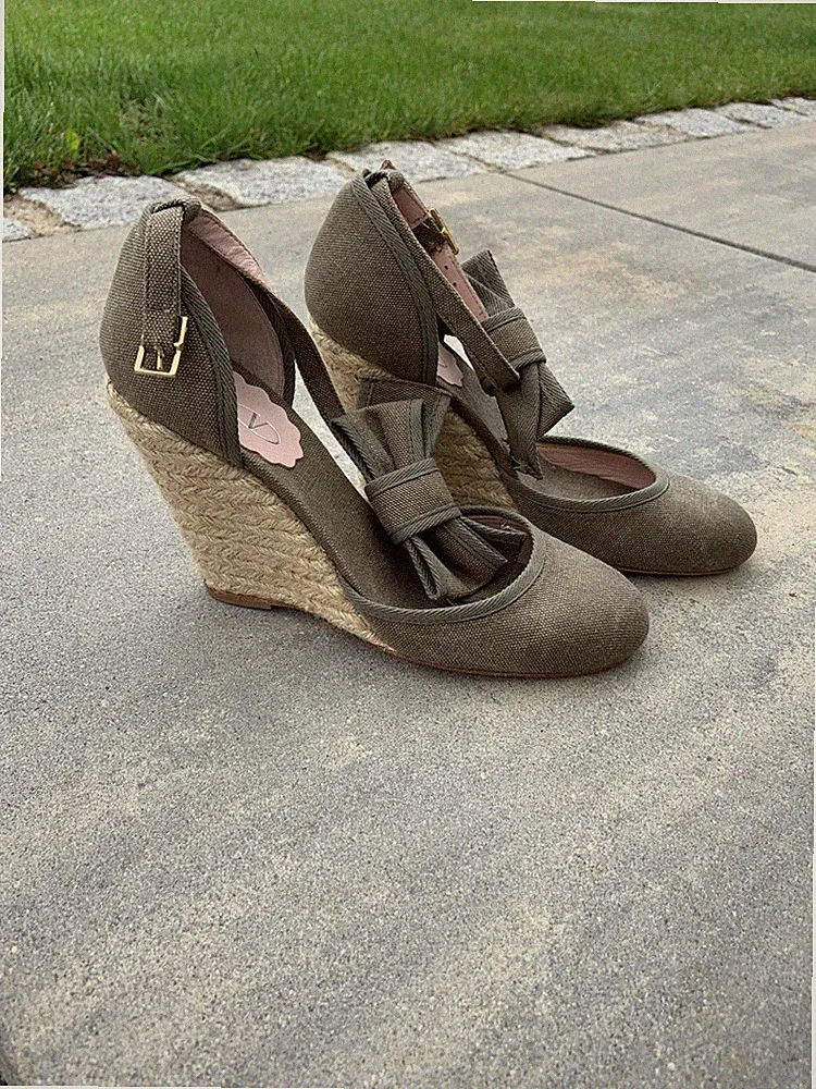 Red Valentino Keilabsatz Sandalen Riemchen Gr. 37,5