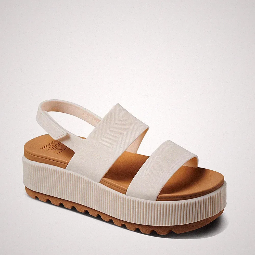 Reef Water Vista Damen-Sandalen höher Plateau verstellbare Riemen Flip-Flops