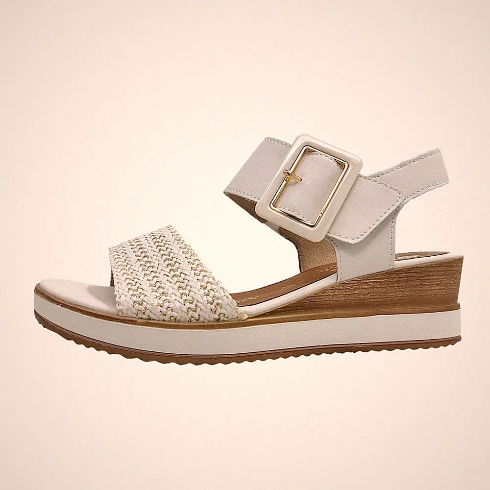 Remonte Damenschuhe Sandalen Hoch Weiß Freizeit