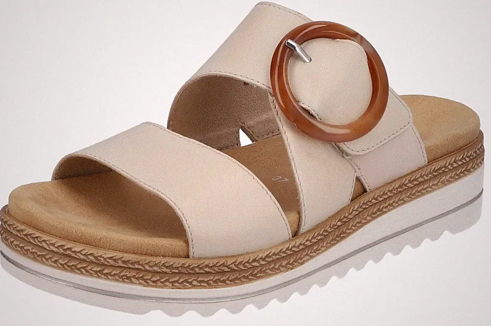 REMONTE Pantolette Keilabsatz, Sommerschuh, Schlappen mit Zierschnalle , Gr. 39