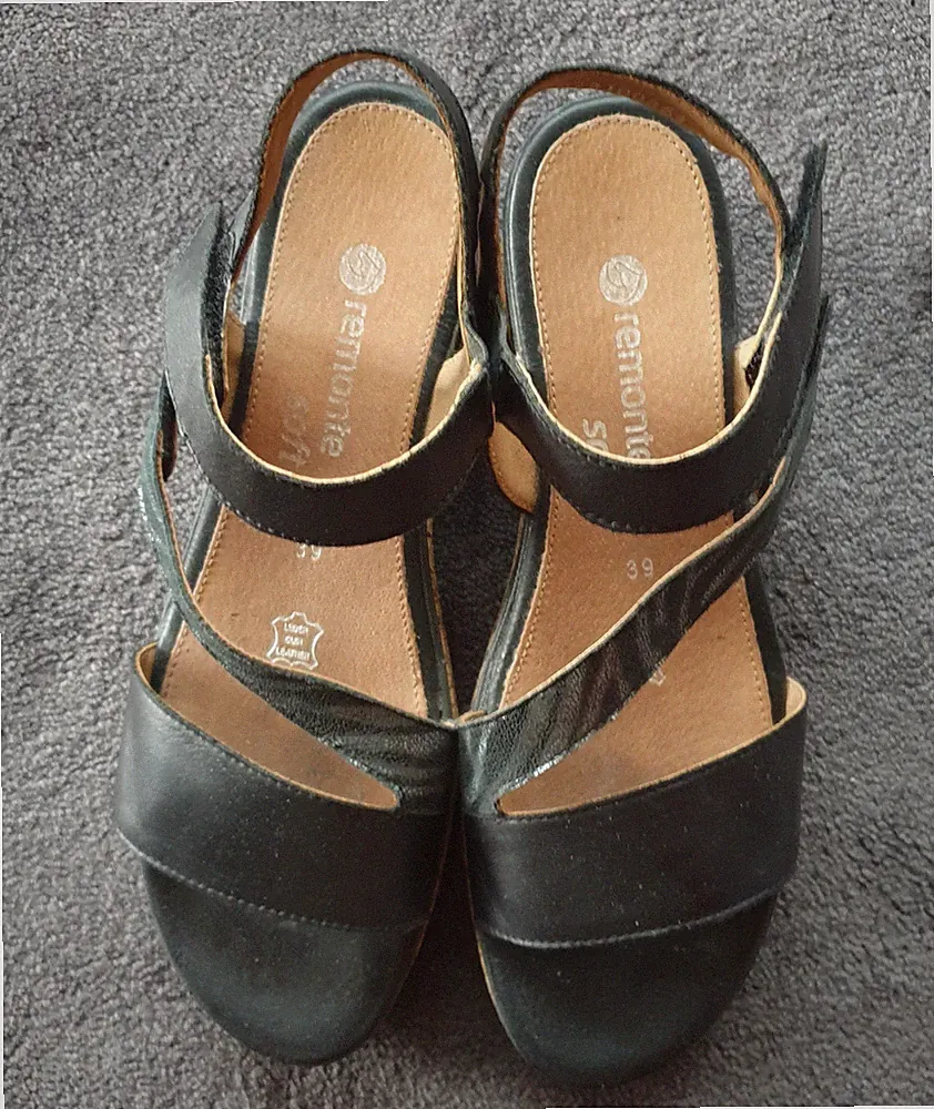 *Remonte Soft*Damen Sandaletten*Gr. 39*schwarz*neuwertig*