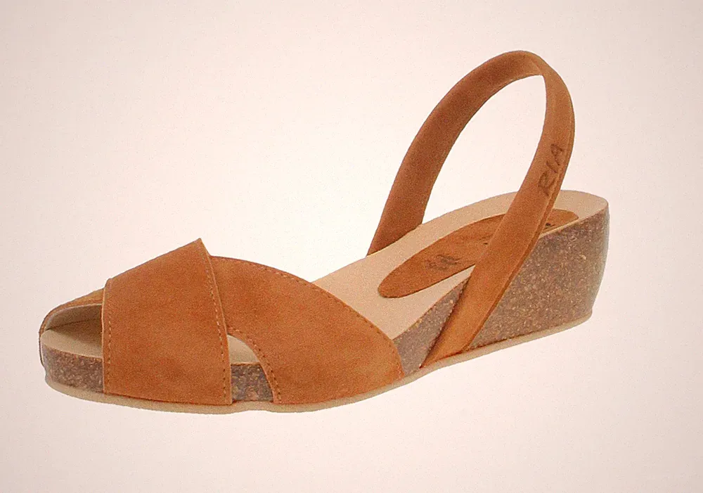 Ria Menorca 33201 - Damen Schuhe Sandaletten - Cognac