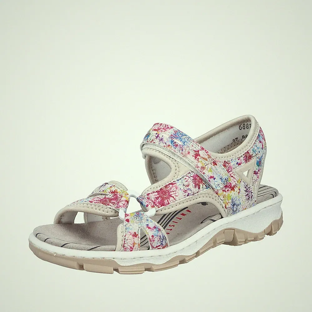Rieker 68879 Schuhe Damen Trekking Sandalen